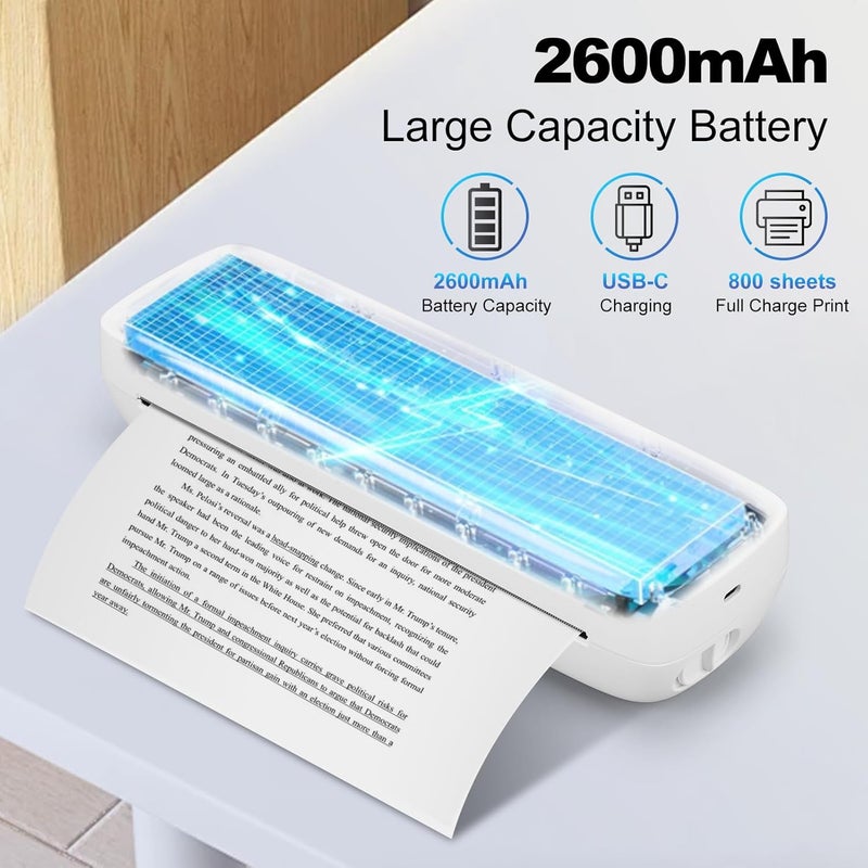 GOTOTOP Shipping Label Printer, Thermal Lable Printer, Portable Inkless Printer for Small Business,High Speed Sticker for Commercial Grade Shipping Packages for 57Mm to 216Mm - Image 4